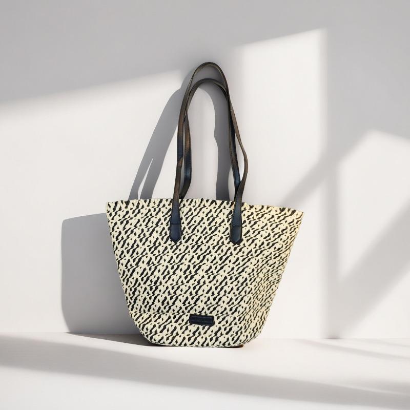 Strohtasche Damen Sommerwind neu Strand Meerseite Outdoor Urlaub Großraum Schultertasche