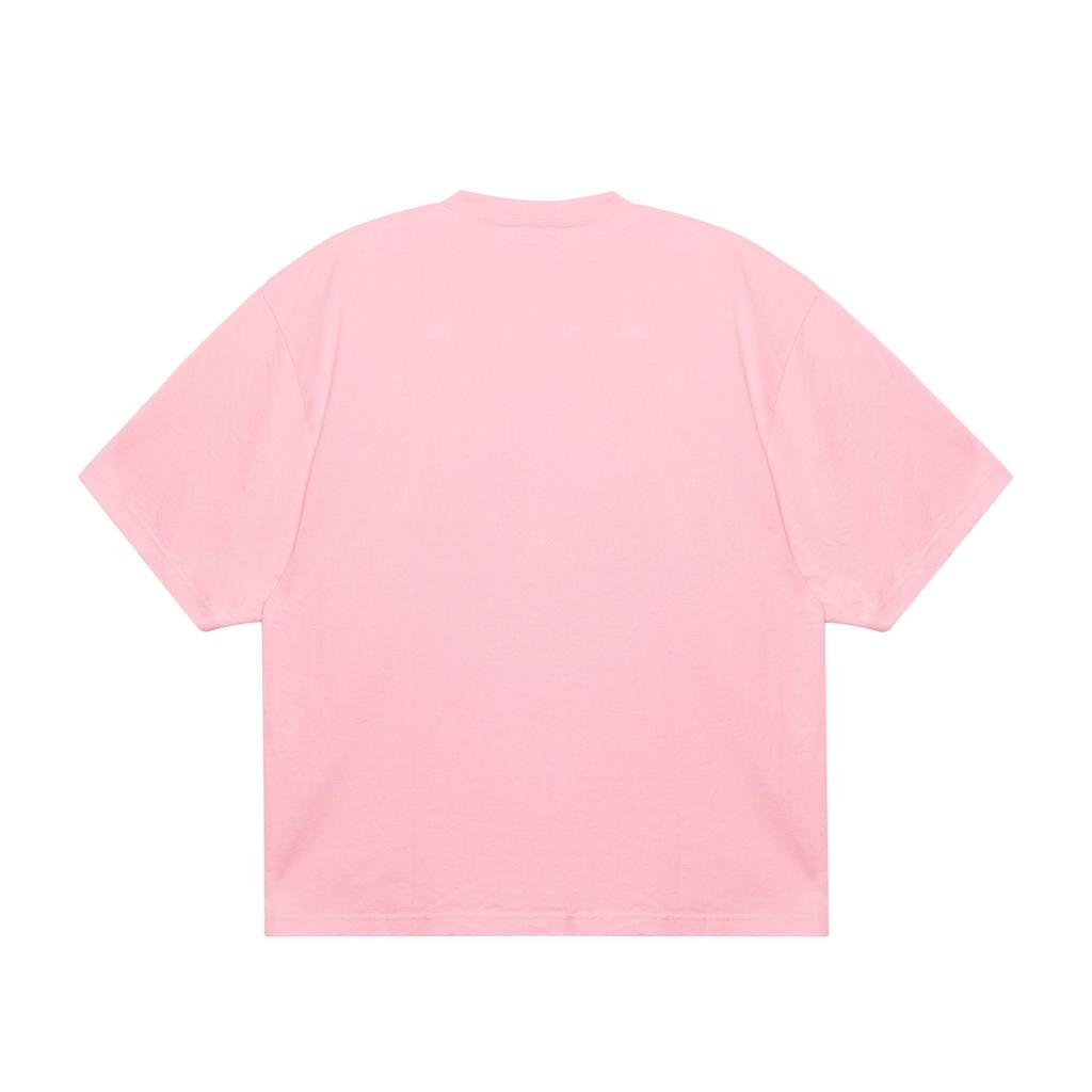 Balenciaga Languages Oversized T Shirt 'Pink/Black' 641532TJVI31401
