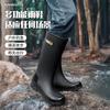 Men's high-end outdoor functional rain shoes 39 extra-high non-slip fishing wading boots long rubber shoes labor insurance men's shoes