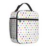 Bestselling Polka Dot Colors Ruffled Nylon Lunch Bag Roadside Stop Food Storage Bag