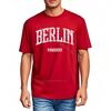 Unisex T-Shirt Weiches Mode-T-Shirt Berlin Aufdruck Auf Schwarzem Shirt Reisen Unisex-T-Shirt Hiphop Klassisches T-Shirt Kurzarm