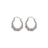 New trendy winding earrings, earrings for women, niche design geometric circle earrings, personalized earrings.