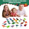 Weihnachts-Adventskalender Dinosaurier-Modell Weihnachts-Advent 24-Tage Countdown-Kalender Spielzeugauto Partygeschenk für Jungen Mädchen