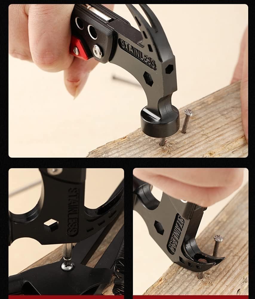 MIFO Multi-function Multi-Tool Car Emergency Escape Hammer, Pliers, Screwdriver, Wire Cutter, Etc. Foldable, Portable, Compact Size, All-Purpose