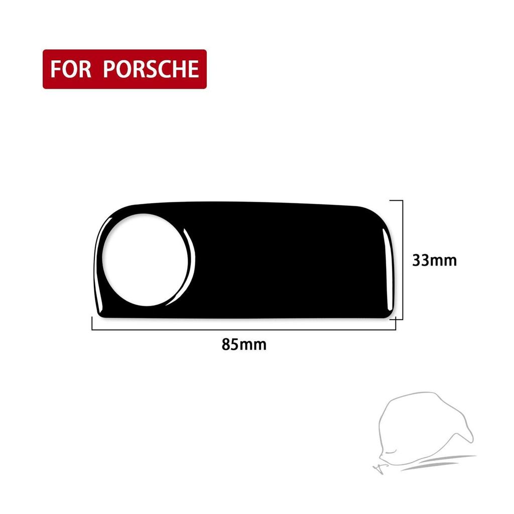 Piano Black Co-pilot Glove Box Handle Cover For Porsche 718 Boxster Cayman 16-22