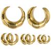 U Shape Ear Plugs Tunnels Stainless Steel Lobe Piercing Ear Cuff Gauges  Cartilage Helix Conch