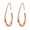 1 Pair, Stylish Gold-plated Simple, Atmospheric Earrings