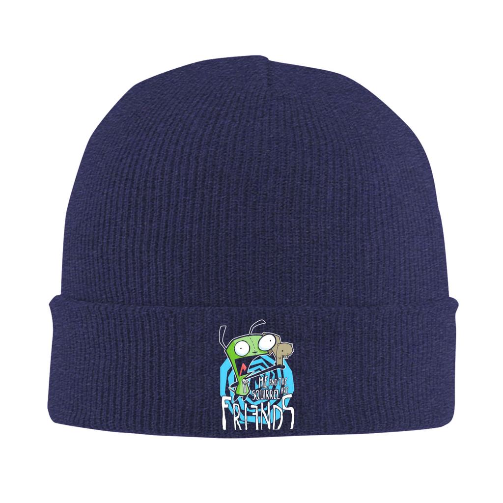 Invaders Zims Beanie Hats  Bonnet Hats Men Women Unisex Casual Outdoor Knitting Hat Autumn Winter Graphic Warm Caps