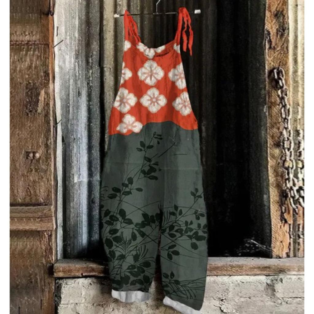 VIONA Heiße Damen Sommer Mode Einteiler Latzhose Einfach Bequem Haus Weite Hosen 3D Hahn Gedruckte Arbeitshosen