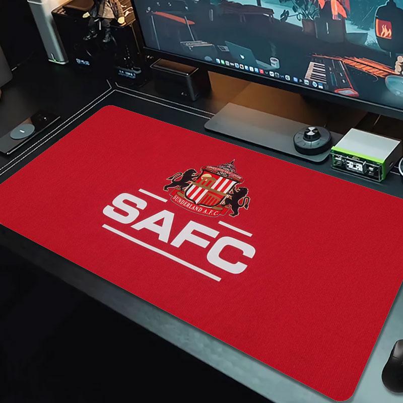Sunderland Association Football Club Logo Large Size Mouse Pad Large Gaming Table Cushion Non-slip Laptop Tablet Big Mousepad XXL Mat Mini PC Playmat 