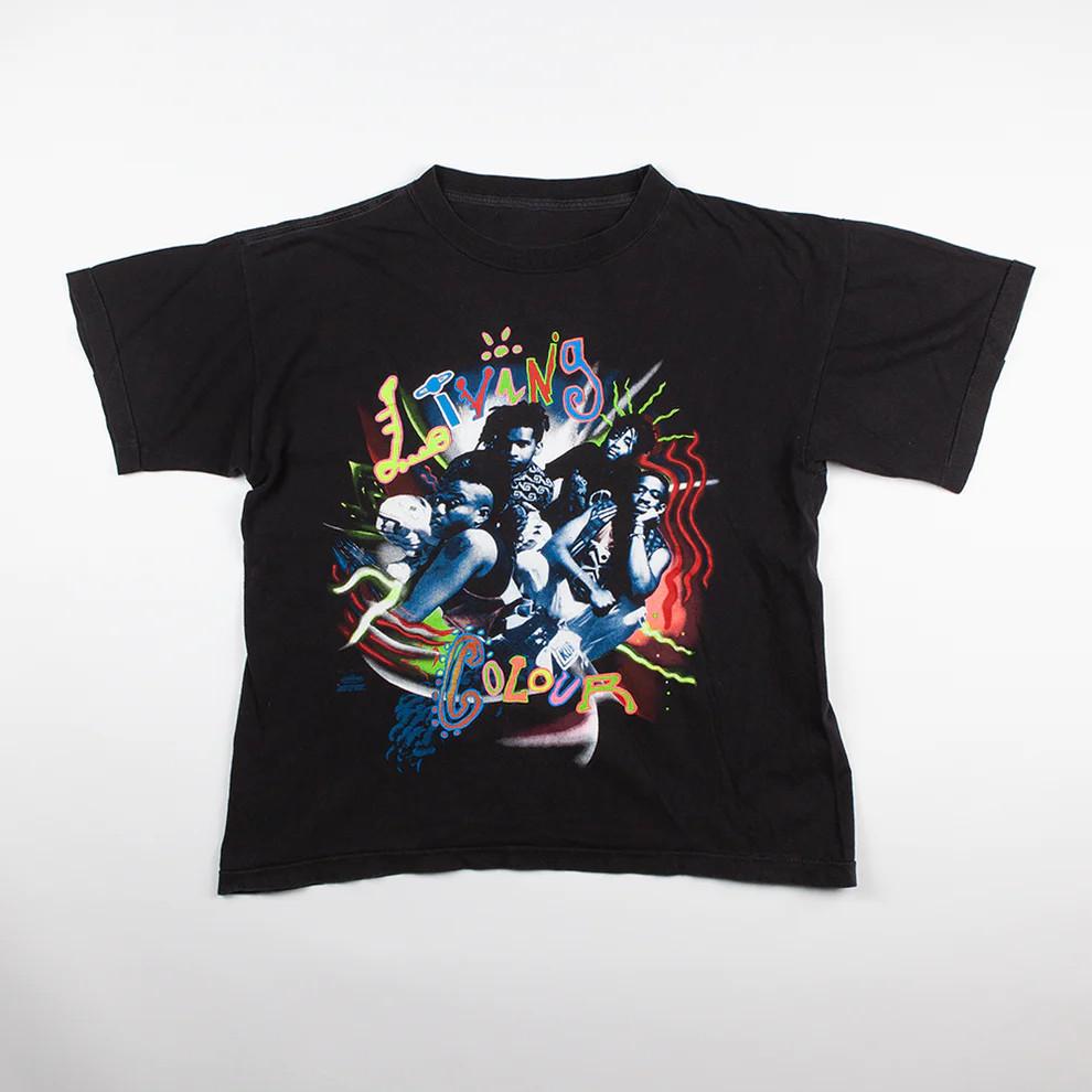 

Vintage Living Color Band Music T-shirt S to 5XL IL812 Unisex T-Shirt XL
