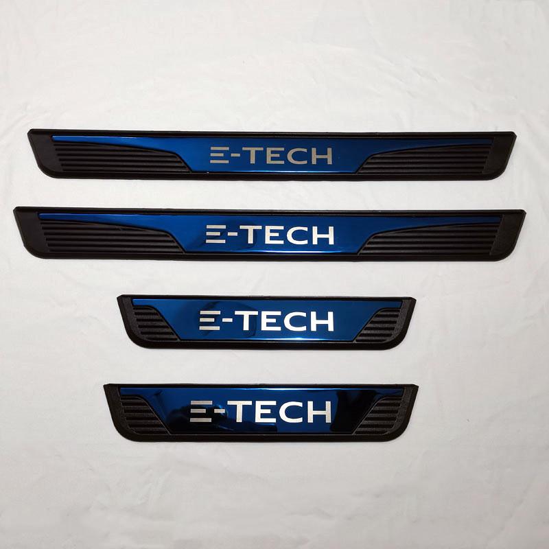 

For Polestar 4 2024 2025 Car Door Sill Protector Pedal Cover Scuff Plate Trims Sticker Auto Styling Accessories синий