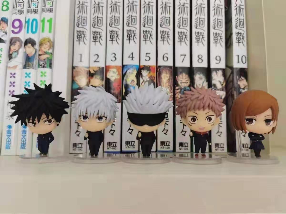 Interesting Toys Unisex Anime Jjk Figure Gojo Satoru Figure Itadori Yuji Figure Kugisaki Nobara Doll Fushiguro Megumi Figure Pvc Models Statues Gift 5Cm