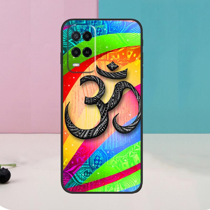 Aum om Namaste Symbol Zen Yoga Case For Oppo A60 A80 A40 A15 A16 A17 A57 A94 A74 A54 A76 A96 A18 A38 A58 A78 A98 A5 A6 Pro