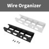Convenient Wire Management Tray Adjustable Charging Cable Storage Shelf No Drilling Power Cord Holder for Office