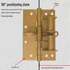4-Inch Invisible Door Spring Hinge: Automatic Closing and 90-Degree Positioning for Wooden Doors