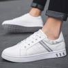 2024 White Color Sneakers Non-slip Men Shoes Spring Autumn New Leather Breathable Outdoor Shoes Men Sneakers Flats Man Trainers