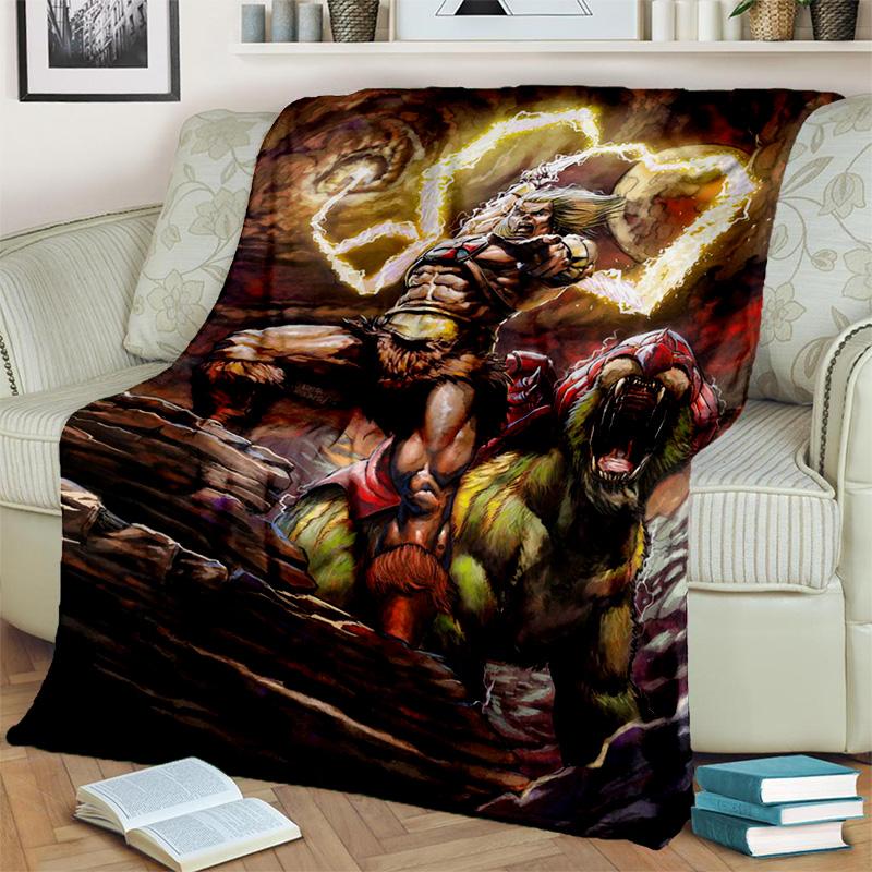 

Ковдра з мультфільму He Man Masters of the Universe, м’яка ковдра для дому, спальні, ліжка, дивана, пікніка, подорожей, офісної ковдри 75cm x 90cm