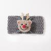 Christmas Children's Headband New Knitted Baby Wool Headband Cute Solid Color Baby Headgear Autumn and Winter