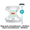 Dog Harness | Puppy Harness and Traction Rope | Adjustable Small Dog Harness Breathable Lightweight Vest Pet Lead Combo