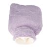 Hot Water Bag Double Insert Pocket PVC Liner Washable Cover 1000ml Capacity Warm Water Bag for Home Purple