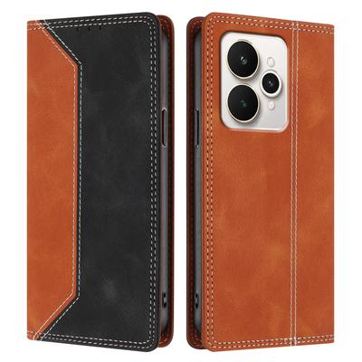 Flip Leather Phone Case For Oppo Realme 15 14 13 12 Pro Plus 15T 14T 14X 12X Magnetic Buckle Cover Case With RFID Blocking Funda