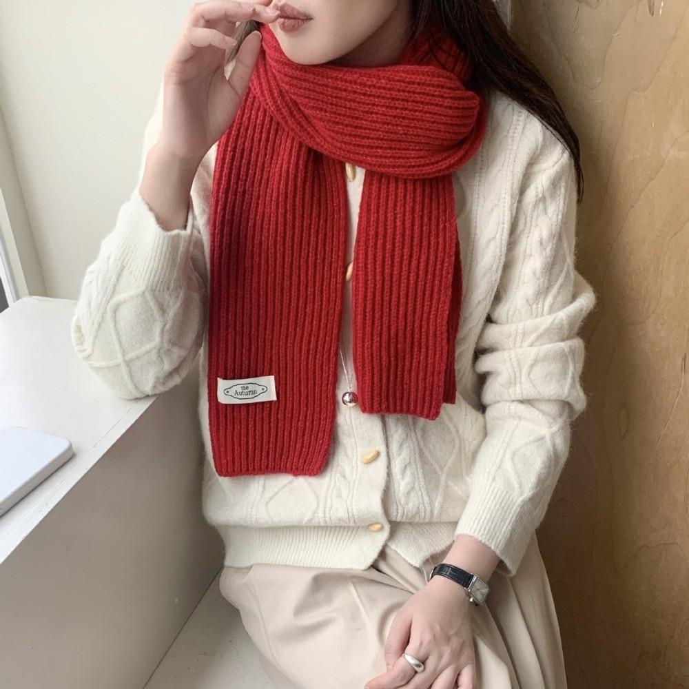 Thicken Women Knitted Scarf Windproof Long Scarves Vintage Wrap Shawls