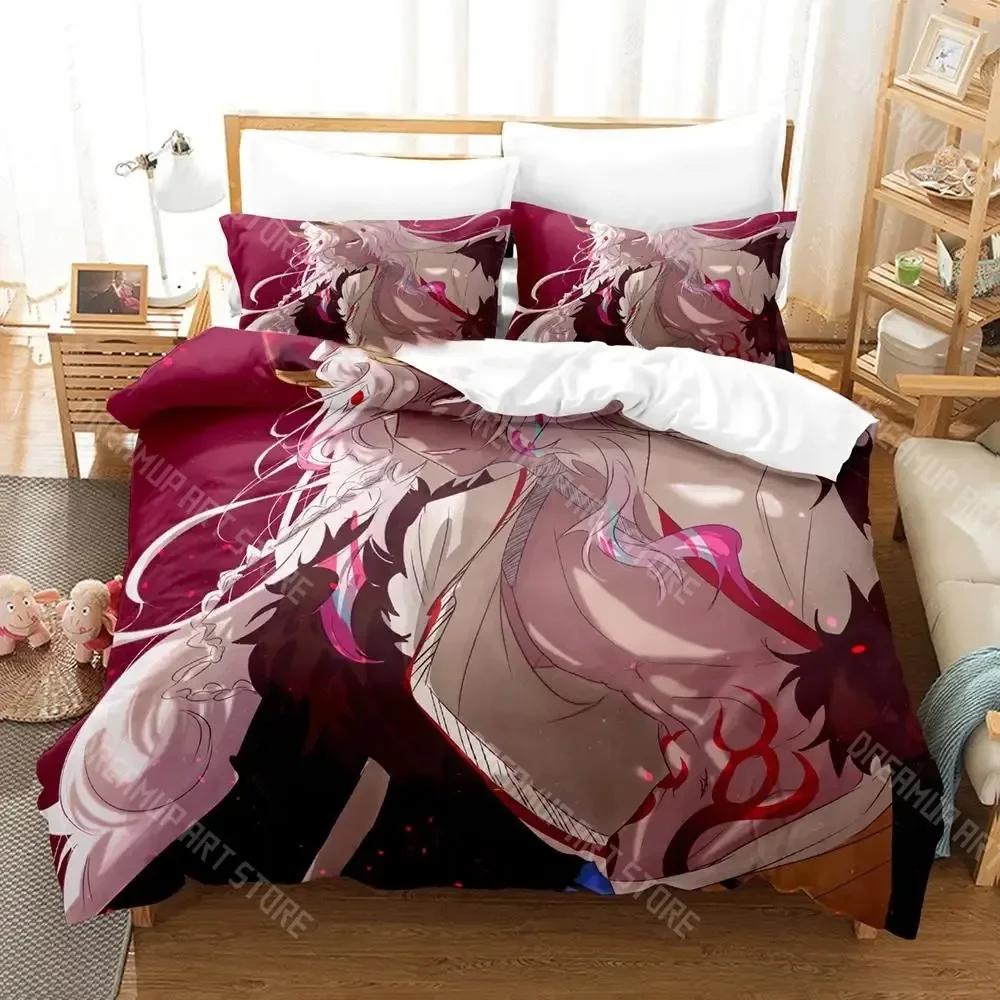 

Anime Game DAIROKU AYAKASHIMORI Bedding Set Boys Girl Twin Queen King Size Duvet Cover Pillowcase Bed boys Adult Home Textiles EU Single 90x200cm