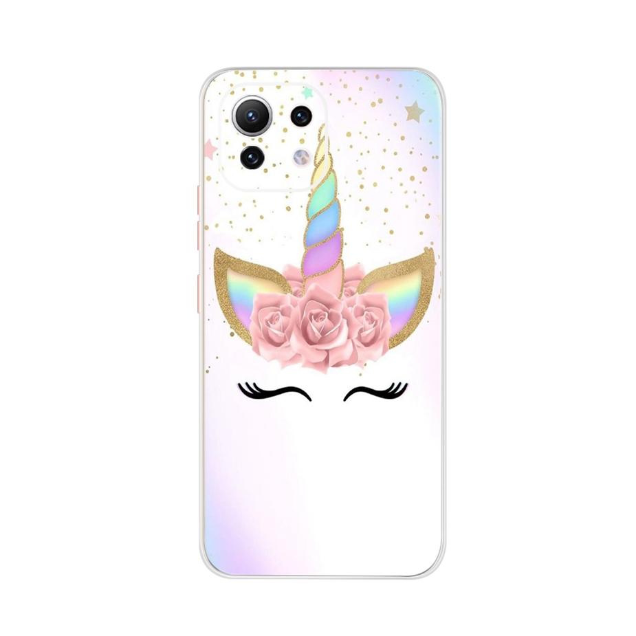 For Xiaomi Mi 11 Lite Case Cute Cartoon Cover For Xiaomi Mi 11 Lite 5G Phone Cases Mi11 Lite 11Lite Soft TPU Fundas Capa 6.55''