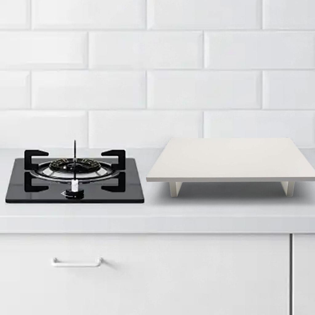 Metal and Wood Microwave Oven Rack for Stove or Induction Cooker 40x30x8.5cm