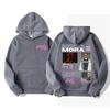 Rapper Mora Album Tour 2025 Grafik-Hoodies Herren Damen Lässiger Fleece Übergroßer Hoodie Mode Trend Hip Hop Street Sweatshirts