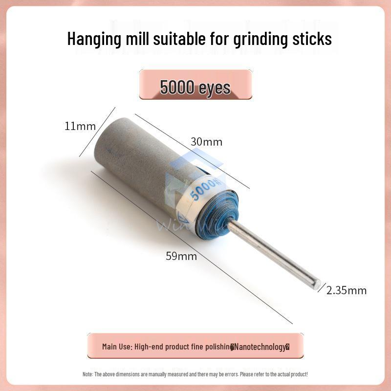 2.35 Shank Sandpaper Stick: Jade Polishing & Grinding Tool Set