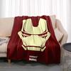 Manta Cálida de Dibujos Animados de Iron Man para Habitación, Suave y Cómoda, Portátil para Viajes y Picnic, Regalo para Familiares o Amigos