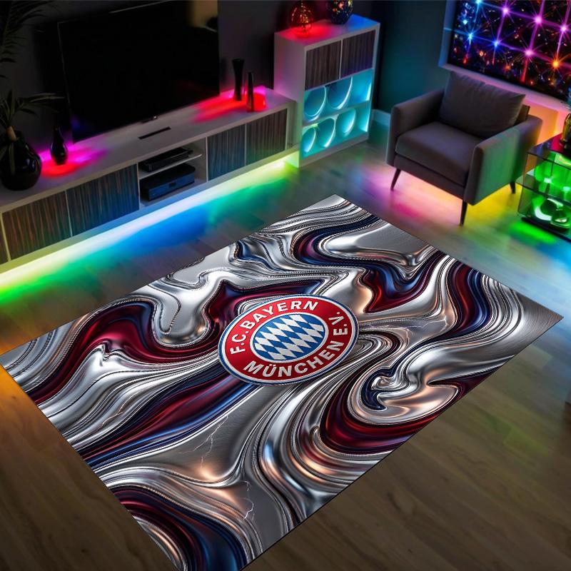 Miuncheno „Bayern“ dizaino kristalinis veliūrinis kilimas Jaukus Ne?Neslystantis raštuotas kilimas miegamajam, svetainei, prieškambariui