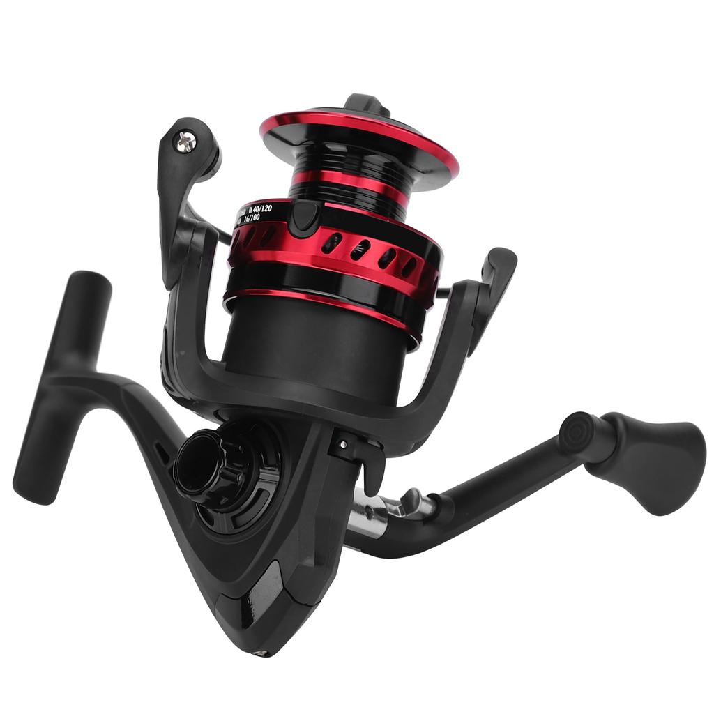 Portable Metal Sea Rod Spinning Fishing Line Reel Rocking Raft Fishing AccessoryLS5000 red black