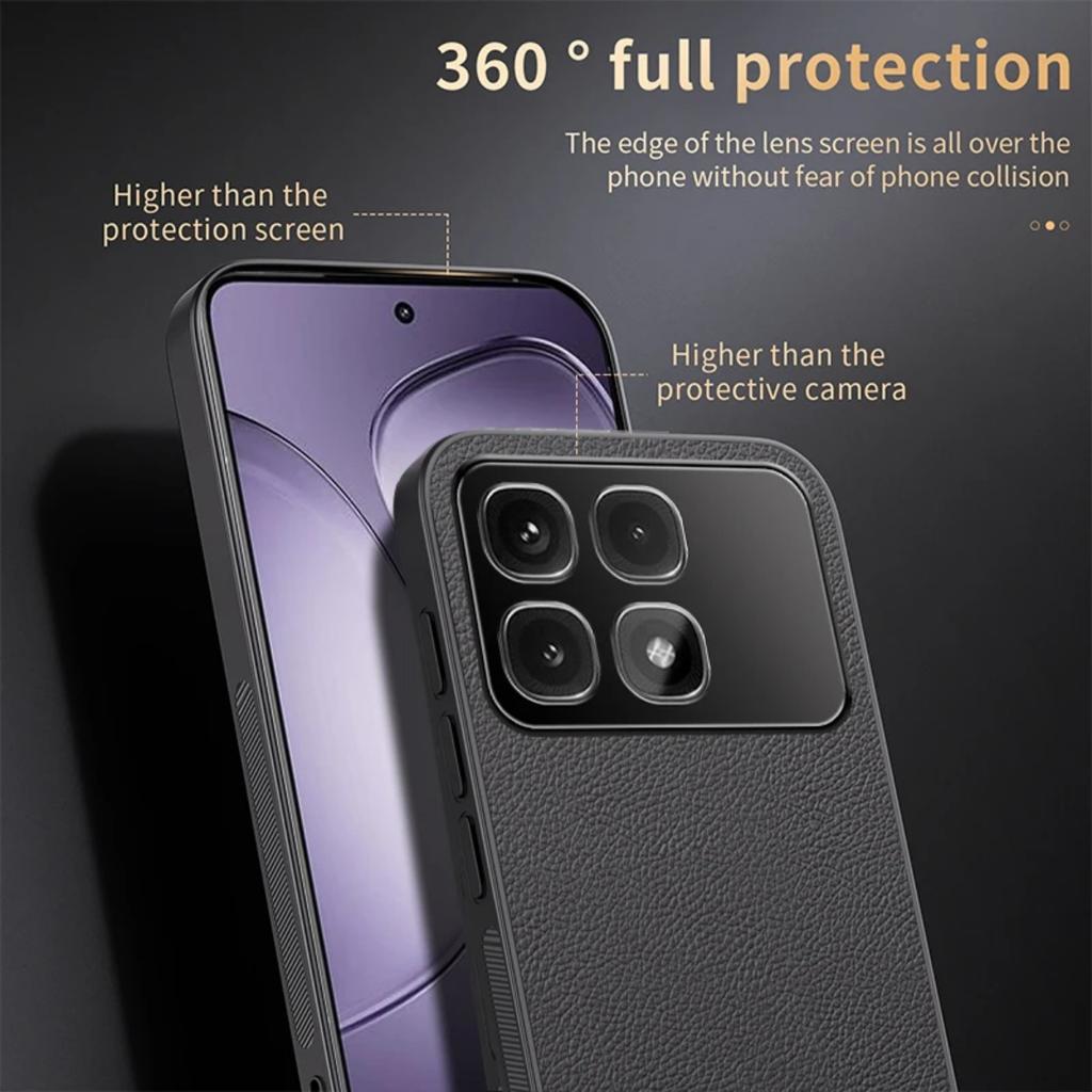 Leather Case for Xiaomi Redmi K70 Ultra K70Ultra Car Magnetic Holder Luxury Silicone Protection Phone Cover RedmiK70Ultra Shell