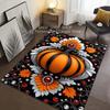 Pumpkin Theme Elements Pattern Carpet for Living Room Bedroom Sofa Home Decor Non-slip Floor Mat Large Size Halloween Gift