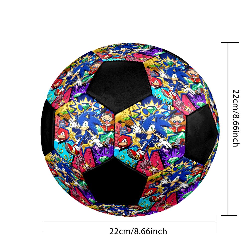 Soccer Ball Colorful Machine Stitched PVC Size 5 Team Training Competition Ready Durable High-Bounce Cool Sports Gift