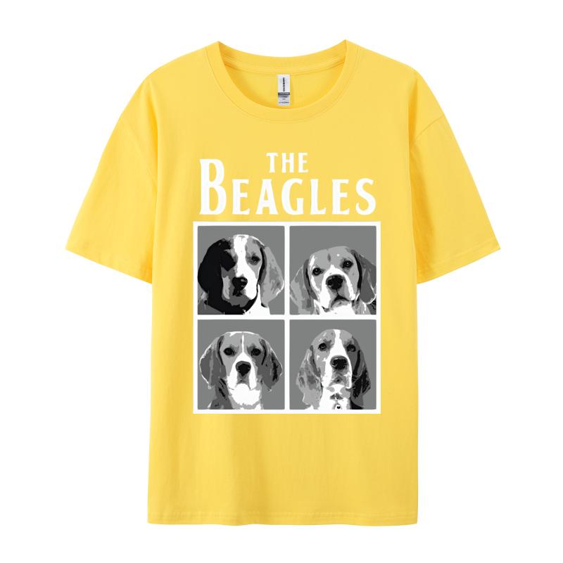 Cute Beagle Dog Tshirt The Beagles Animal Lover Tshrit Unisexs Cotton Tshirt Birthday Short Sleeve 2024 Fashionable Top Tees