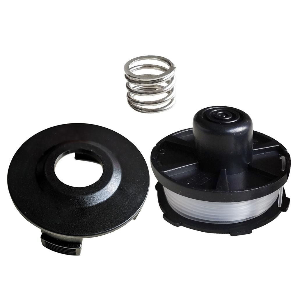 195858-1 196146-9 Trimmer Head Spool Cover Spring Kits Black Fit for Makita Grass Trimmer DUR181 DUR181Z DUR141