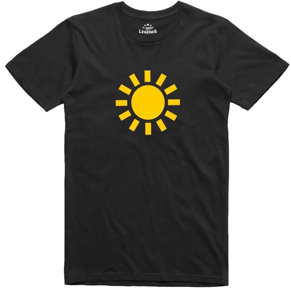 Weather Symbol Unisexs T Shirt Lightning Sunny Snow Rain Sun Print Multi Choice