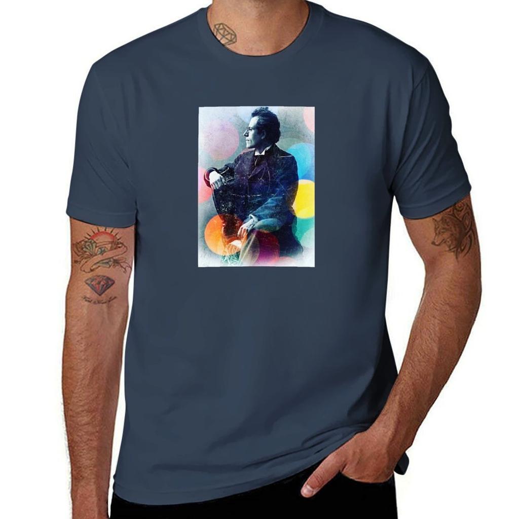 Mahler T-shirt herr t-shirt designer bomulls t-shirt herr T-shirt