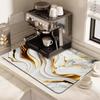 New Gilded Marble Kitchen Drain Mat Antiskid Washable Coffee Drain Pad Quick Dry Absorbent Floor Mat