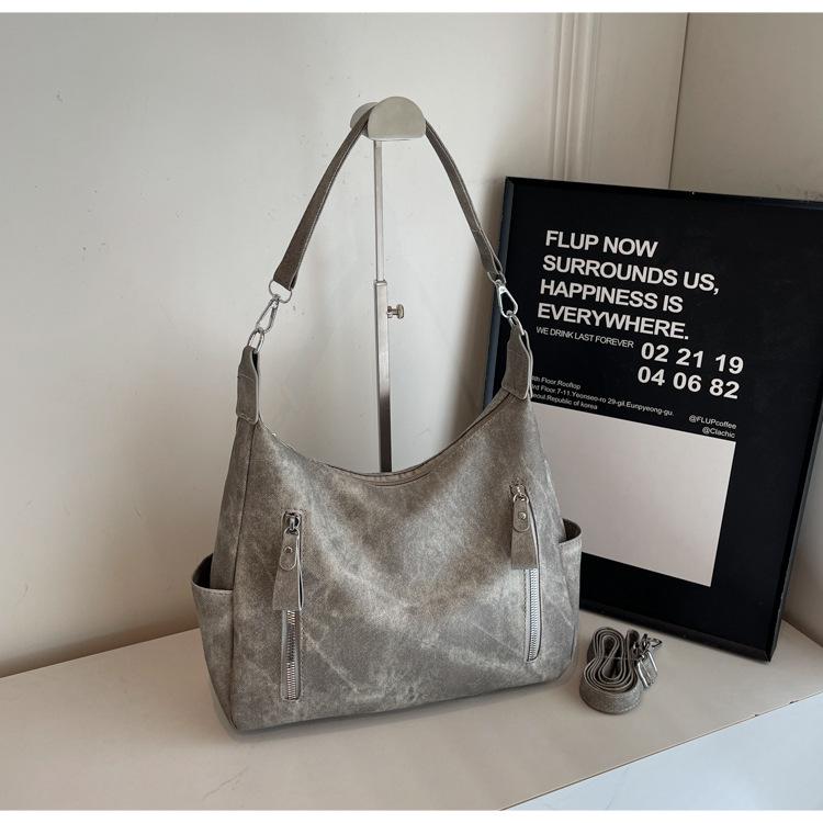 2025 Spring/Summer New Large-Capacity Women's Suede Shoulder and Crossbody Tote