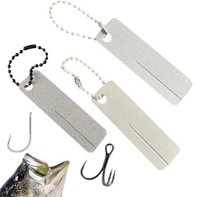 Diamond Cutter Sharpener Mini Keychain Portable Outdoor Camping Emery Nail File Efficient Sharpening Tool for Scissors Fish Hooks