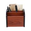Wooden Desktop Storage Box With Drawers Multi-Compartment Storage Pen Holder Desktop Tray Pencil Holder Office Organization