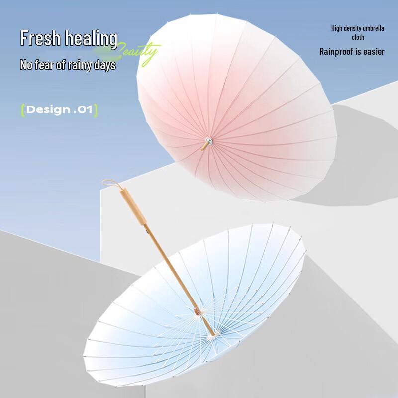 MAYDU Automatic Gradient Long Handle Umbrella