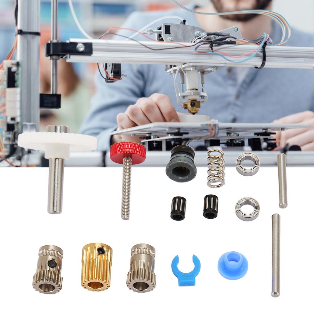 Extruder Dual Gear Kit 3D Printer Hardware Accessories Additive Manufacturing Products for Voron 0.1 2.4