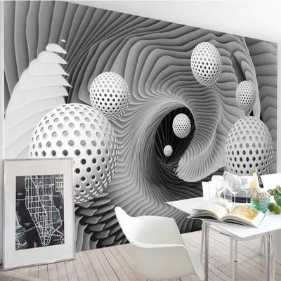 3d Wall Mural Wallpaper Modern Abstract Sphere Space Whirlpool Wall Painting Living Room Tv Backdrop Wall Papers