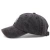 Korean style simple D letter embroidery washed denim baseball cap for women ins fashion versatile trendy brand peaked cap